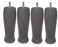MARGOT kunstenaarswerkplaats Futura Set van 4 poten, hout, taupe, hoogte 17 cm, 4 stuks