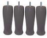MARGOT kunstenaarswerkplaats Futura Set van 4 poten, hout, taupe, hoogte 17 cm, 4 stuks