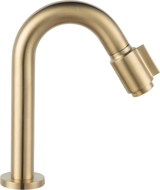 Saqu Essential 2.0 Luxe Fonteinkraan - Messing - Goud - C-uitloop - 18.9 cm