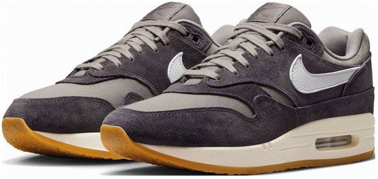 Nike Air Max 1 Premium 2 Sneakers Senior - Donkergrijs - Grijs - Wit - Maat 36