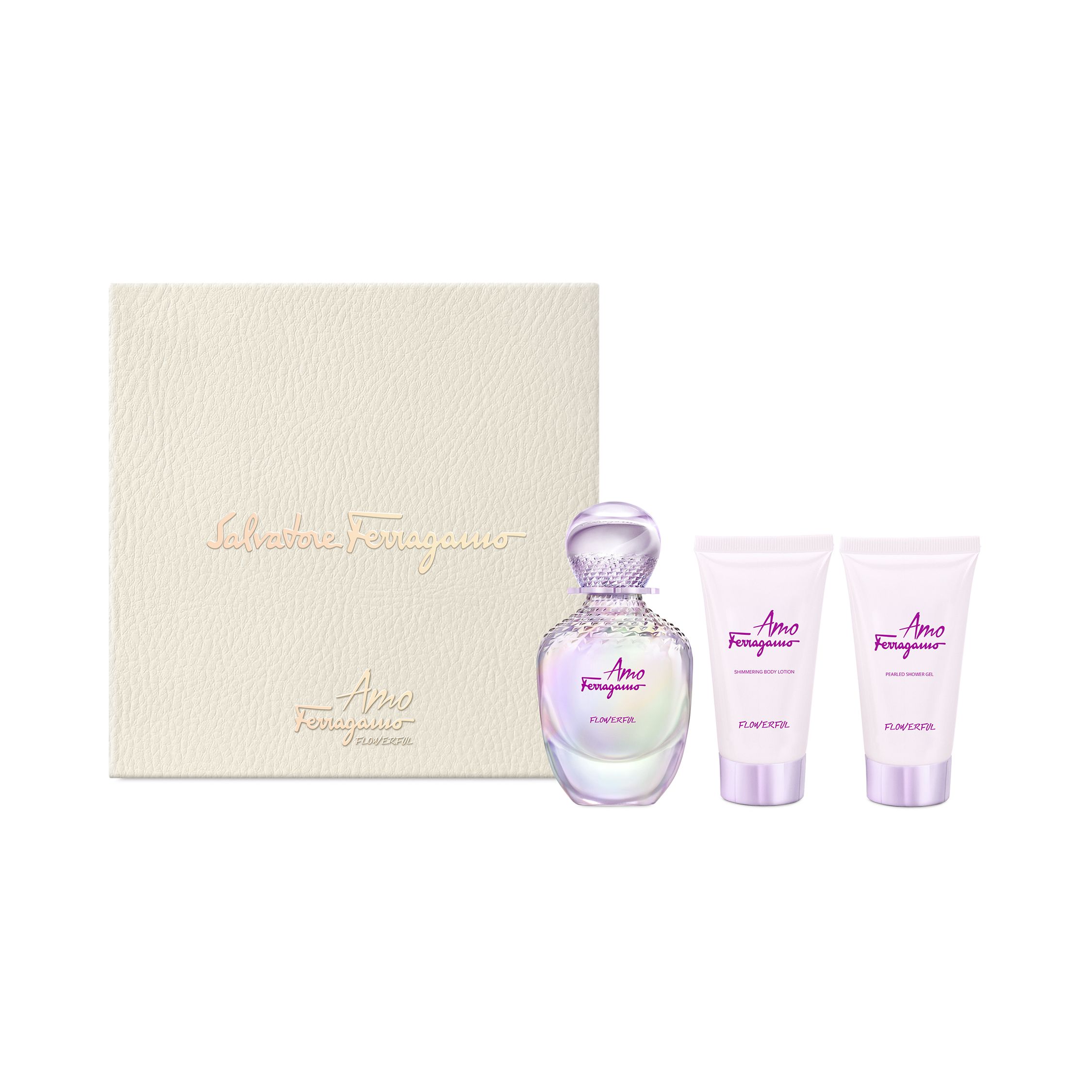 Salvatore Ferragamo Amo Flowerful Spring Kit - Eau de Toilette Set for Women (3 pieces)