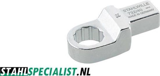 STAHLWILLE Steeksleutel 58224022 | sleutelwijdte 22 mm 14 x 18 mm | chroom-legering-staal | chroom-vanadium | 1 stuk - 58224022