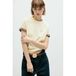 Mango top met krijtstreep - geel