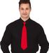 Fiestas Guirca Carnaval verkleed stropdas - rood - polyester - volwassenen/unisex