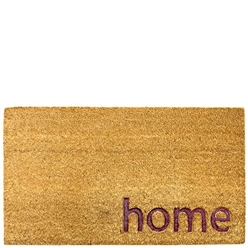 Laroom Laroom voetmat, eenkleurig, 40 x 70 x 1,8 cm, bruin