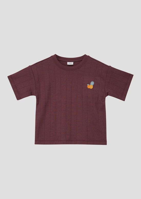 s.Oliver T-shirt Jongens Katoen Ronde hals Gestreept - maat 104/110