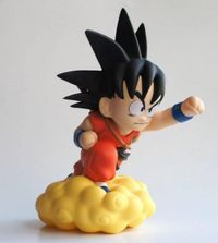 Plastoy Dragon Ball Spaarpot Son Goku op magische wolk