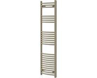 LuxeBath Handdoekradiator Sahara, gebogen, met zijdelingse aansluiting, 500 x 1500 mm, staal, beige
