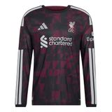 ADIDAS PERFORMANCE Functioneel shirt 'Liverpool FC 26/27 Authentic' wijnrood / zwart / offwhite