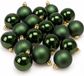 Decoris Boules de Noël - 36x - vert foncé - 6 cm - plastique - décoration de Noël - incassable