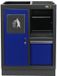 TOOLBOX4YOU Bol Onderkast afvalbak en papierhouder BLAUW