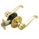 Design House 783043 Scroll 2-weg verstelbare privacy deurhendel, gepolijst messing