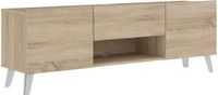 CaliCosy TV-meubel met 2 deuren en 1 lade, 140x47x35cm, Eikenlook, Spaanplaat