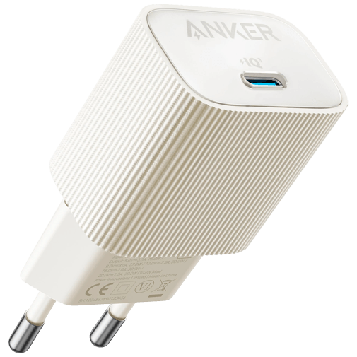 Anker Nano USB-C-stekker - 30W - Wit - Snel Opladen - Apple, Samsung
