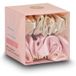 Beauty Pillow Luxury Silk Scrunchies Champagne & Pink