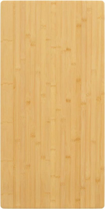 vidaXL Tafelblad - 50x100x1,5 cm - Bamboe - Bruin