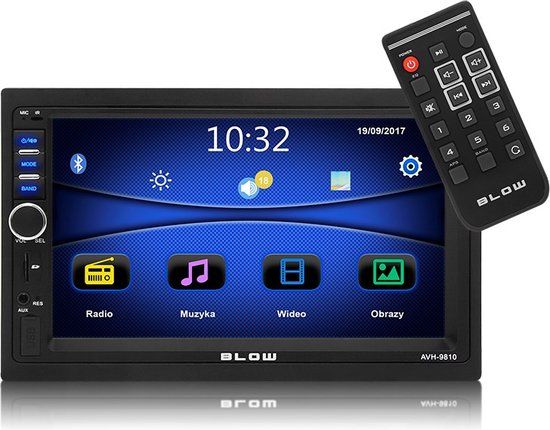 Blow BLAUW Radio AVH-9810 2DIN 7" Bluetooth Autoradio | Apple Carplay & Android Auto