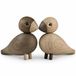 Kay Bojesen 39204 Lovebirds Eiken/Gerookt Eiken 1 Paar, 8.8 cm