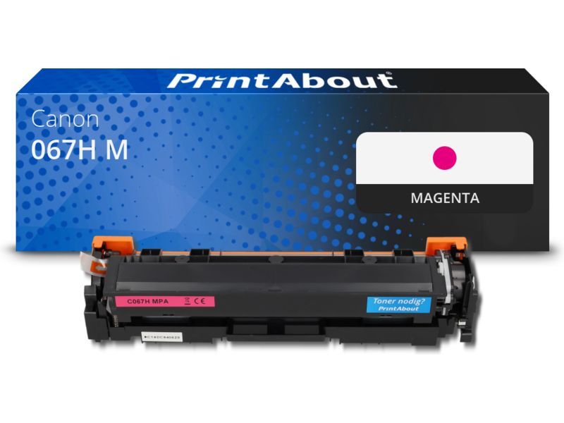 PrintAbout Toner 067H M Magenta Hoge capaciteit geschikt voor Canon