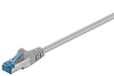 Goobay 92639 CAT 6a patchkabel, ethernetkabel, dubbel afgeschermd, S-FTP tot 10.000 Mbits, 500 MHz, halogeenvrije koperen kabel, RJ-45-stekker, vergulde contacten, 20m, grijs