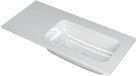 Wastafel INK Faktor Wastafel Polystone Rechts Zonder Kraangat - 1000x450x15 mm - Glans Wit