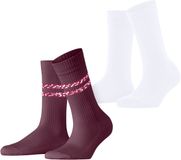 Esprit Memphis Rib 2-Pack gedessineerd katoen multipack sokken dames veelkleurig - maat 39-42