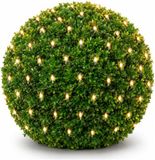 Merkloos Buxus netverlichting - 3x - warm wit - 90 x 90 cm - voor binnen/buiten