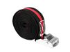 LAS 10319 Spanband met klemsluiting ca. 3 m x 2,5 cm,zwart/rood