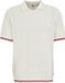 WE Fashion Heren regular fit polo met structuur Off-white XXXL
