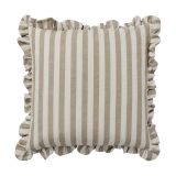 Broste Copenhagen Ina Brown kelp-castle beige, 50x50 cm Housse de coussin