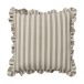 Broste Copenhagen Ina Brown kelp-castle beige, 50x50 cm Housse de coussin