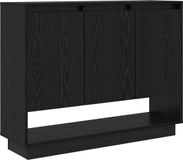 vidaXL Dressoir Zwart Eiken 97 x 29 x 75 cm Bewerkt Hout