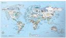 Awesome Maps Carte Voyage Neige Multicolore