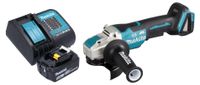 Makita DGA 520 ST1X1 meuleuse d'angle sans fil 18 V 125 mm X-LOCK Brushless + 1x batterie rechargeable 5.0 Ah + chargeur