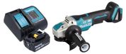 Makita DGA 520 ST1X1 meuleuse d'angle sans fil 18 V 125 mm X-LOCK Brushless + 1x batterie rechargeable 5.0 Ah + chargeur