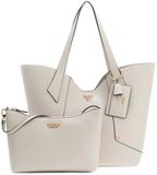GUESS shopper Darcy 2 in 1 Tote Stone Lichtgrijs