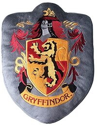 Pop Collection Kussen Harry Potter schild Huis Gryffindor – comfortabel en aangenaam kussen om vast te trekken, motief: Huis Gryffindor, cadeau voor fans en passie, premium kwaliteit - grootte 40 cm x 35 cm