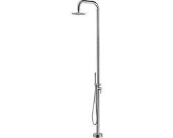 Wiesbaden buitendouche Sole met handdouche 234x16 chroom