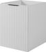 3E 3xE living.com Badkamerkast, wit met zwarte handgreep, 40 x 57 x 46 cm
