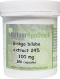 Natuurapotheek Ginkgo biloba 24% 160mg 250 Capsules