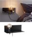 Paulmann Devara Lampe murale - Noir - E27 - 40W - Dimmable