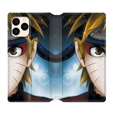 Beschermhoes iPhone 12 Mini Beschermhoes Manga Naruto Leer Wit