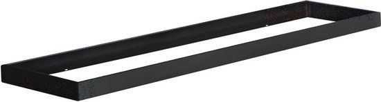LCB LED Paneel opbouw Framesysteem - 120x30cm | Zwart aluminium - 6.5cm hoog - schroefloos click systeem