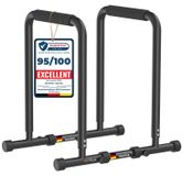 Dipstang Dip Station - 200 kg - Verstelbare Hoogte 80-100 cm - Antislip