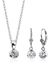 Nenalina - Sieraden Set - Kette Ohrhänger Zirkonia Steine Solitär 925 Silber - Dames