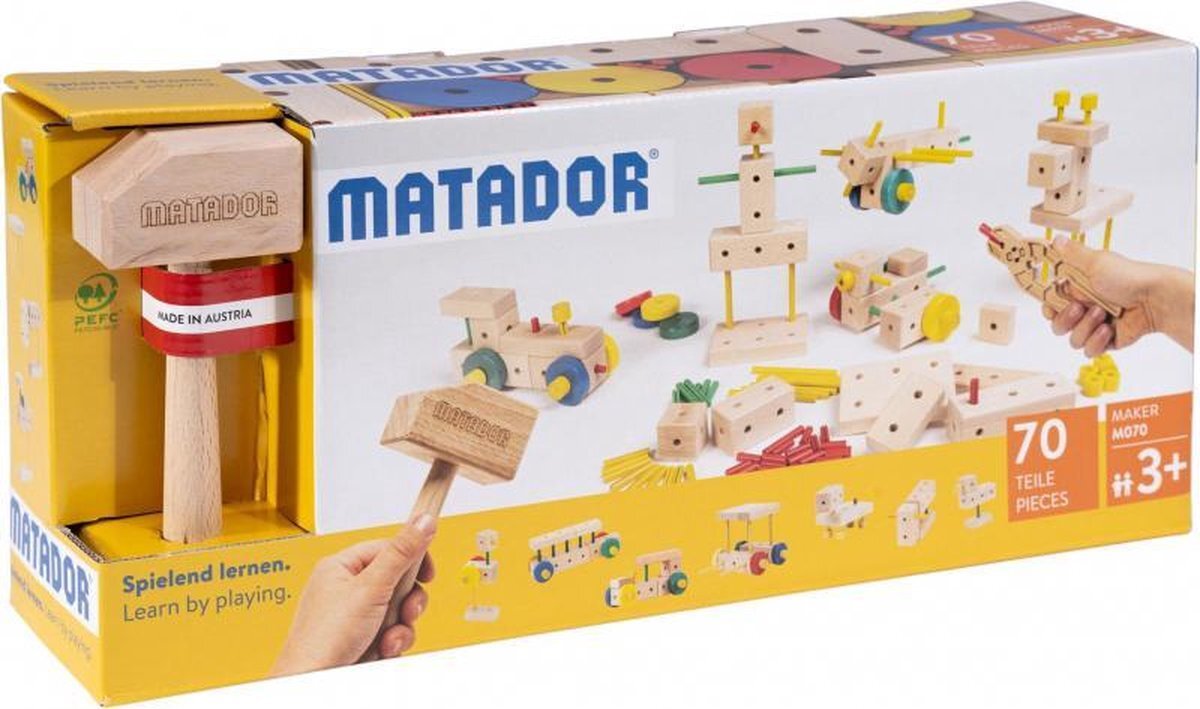 Matador Maker 70-delig - Hout