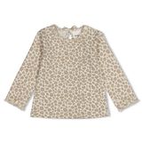 Feetje longsleeve Dress to Impress lichtbruin/offwhite