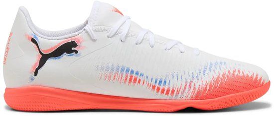 PUMA FUTURE 8 PLAY IT Unisex Sportschoenen - PUMA White-PUMA Black-Glowing Red - Maat 44.5