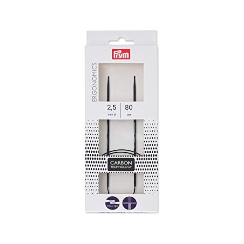 Prym Ergonomische Breien Naald Carbon 2.5/80 - Zwart - One Size
