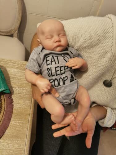 Lonian Reborn Babypoppen Meisjes 45CM slaapkamers Babypop Echte Babypop Die Er Echt Zacht Lichaam lijkt Levensgrote Reborn-poppen